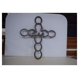 Praying Cowboy Horse Shoe Cross