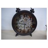 Black Gear Table Top Clock