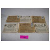 Six War Ration Books