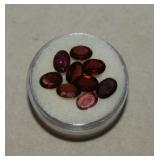 (9) Oval Garnets 5mm x 7mm in Gem Jar
