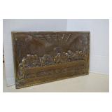 Vintage Brass The Last Supper Wall Hanging Decor