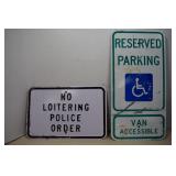 Two Metal Traffic Signs