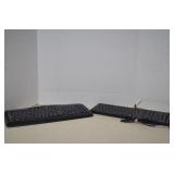 Lot 2 Computer Keyboards Dell & Logitech