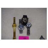 Four Men's Watches. One Band Incomplete