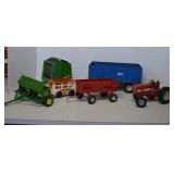Lot Vintage Die Cast John Deer Metal Farm Truck -