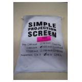 Simple Projection Screen 100 Inch