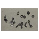(11) Sterling Slide Charms