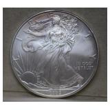 2009 Unc. Silver Eagle - Slight Toning