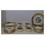 Vintage Crest O Gold Sabin Lot Of Dinnerware