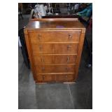 Art Deco Five-Drawer Dresser