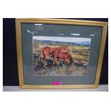 Tim Cox 'Sorrels in the Sun' Framed Print 24'x20'