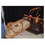 Purses Marked Coach & Louis Vuitton