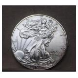 2014 Unc. Silver Eagle Dollar    Toned