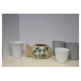Lot Planters, Talavera, Ceramic & Plastic
