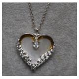 Sterling/Vermeil 'Gone But Not Forgotten' Heart