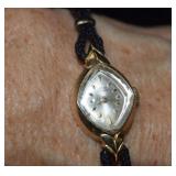 Lucien Piccard 14K Gold  Bezel Watch - Not Working