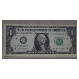 2021 $1 Fed. Reserve Star Note-Low Serial #