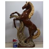 Large Mid Century Ceramic Glazed Horse