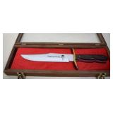 Commemorative Military Bowie Knife In Presentation