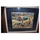 Framed Print,Oscare Berninghaus 'The 49er's Before