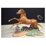 'King Of The World' Porcelain Stallion Sculpture,