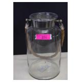 Glass Lantern w/Rope Handle