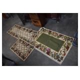 Lot Of 3 Matching Rugs