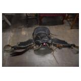 Black Leather Horse Saddle