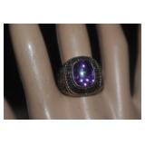 10K Gold 16 Gram Nissan Master Tech. Ring W/Sapph.