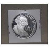 1 OZ Silver 'Paper Is Poverty' Round