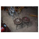 Set Of Two Metal Patio Chairs