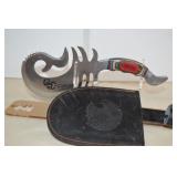 Fantasy Knife With Pakkawood Handle & Sheath