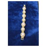 Vintage Antique Gold Tone Cabochon Selro Style -