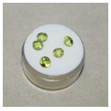 2.80 Tcwt Round Peridot in Gem Jar