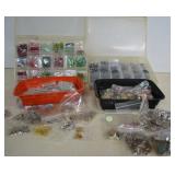 Two Bead Organizers With Glass & Hemaitite Beads