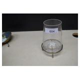 Tapered Glass on Metal Candle Holder