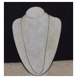 Sterling Italy Rope Chain Necklace 10.88g