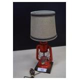 Red Dunning Ranch Lantern Lamp