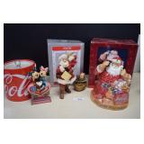 Santa Cookie Jar, Santa Figurine, Coke Ice Bucket