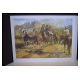 Unframed Buck Taylor 'The Hold-Up' Print 24x18'