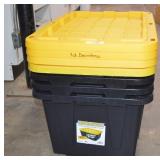 Four Tough Box 27 Gallon Totes