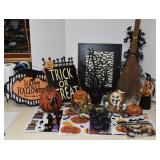 Box Of Misc. Halloween Decor & More