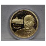 Pope Francis & St Peter's  Basilica Plated Round