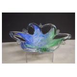 Vtg. Murano Style Art Glass Starfish Splash Bowl