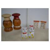 Three Vintage Salt & Pepper Shakers