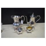 Four Piece Silver Plate Tea & Coffee Service