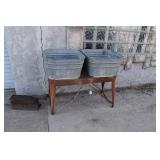 Vintage Wheeler Double Washtub