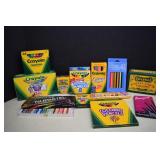 Art Supplies,Crayola Tin Box,Colored Pencils and