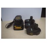 Dewalt 18V Charger & Four 18V Batteries