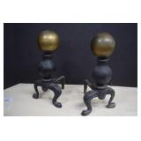 Iron Fireplace Andirons